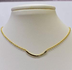 สร้อยคอเงินแท้ S925 ชุบทอง 14K ประดับเพชรคิวบิกเซอร์โคเนียสีน้ำเงินเทา ไพลินสีฟ้า และโทแพซสีฟ้า  สามารถปรับแต่งได้สำหรับขายปลีก OEM ODM - Product Image 1