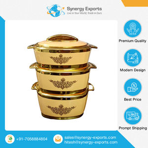 Véritable exportateur vendant des casseroles en plastique vierge de la meilleure qualité Set 3 Pcs avec couvercles sécurisés de fournisseur indien - Product Image 2