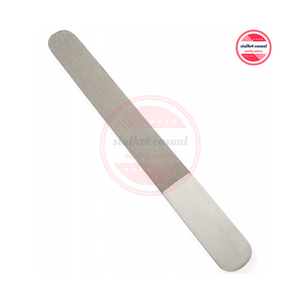 Limas de uñas de metal de doble cara de calidad superior Herramientas de cuidado personal Instrumentos de lima de uñas - Product Image 1