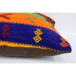 หมอน kilim ขนสัตว์หลากสี24x24นิ้วหมอนปักลายวินเทจเทคนิคการทอ - Product Image 5