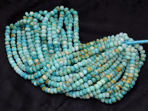 Piedra preciosa de amazonita múltiple Natural AAA, cuentas de amazonita Rondelle lisas de 5mm-6mm, cuentas raras de piedras preciosas semipreciosas para la fabricación de joyas - Product Image 5