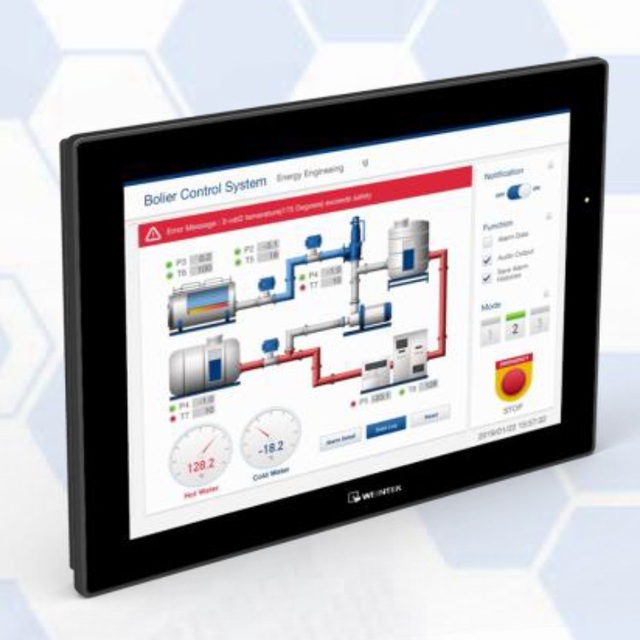 Weintek Labs CMT2166X 15.6\" WVA Display Touch Screen HMI & Industrial PCs Built-in Mono Speaker Audio Output Weinview CMT2167X