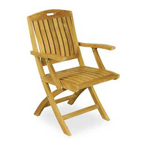Silla Plegable de Teca Sólida, Clásica y Duradera, Modelo Eden, con Listones, para Exteriores, Ahorra Espacio, Ideal para Patio, Jardín, Parque o Resort - Product Image 1