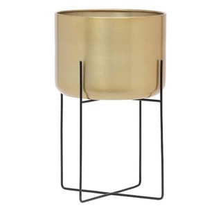 Jardinière de style moderne pour jardin et intérieur, couleur or - Product Image 4
