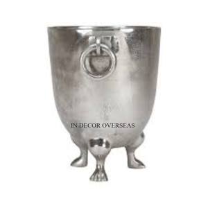 Finition couleur argent brillant poli texture martelée haute qualité en aluminium coulé refroidisseur de vin et refroidisseur Barware - Product Image 6