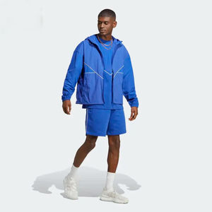 Veste coupe-vent de sport pour hommes de haute qualité veste de pluie en polyester zippée à capuche imperméable pour l'hiver vestes de printemps High Street - Product Image 4