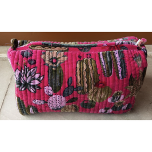 Sac de style bohème en velours rose désertique avec fermeture éclair - Product Image 1