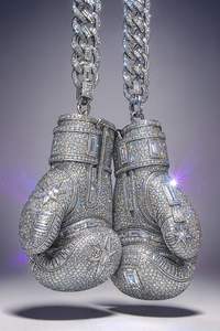 Classic Stainless Steel Iced Hip Hop Fashion Moissanite Pedant VVS Busdown Luxury Best Movement Passing Diamond Tester Rainbow - Product Image 2