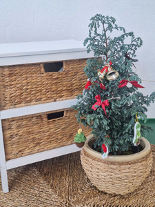 May Tre La LTL Extérieur Maison Jardin Décor Vente Chaude Fibre Naturelle Tissage Céramique Jardinière Pots De Fleurs En Gros Disponible - Product Image 2