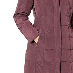 Chaqueta larga acolchada de algodón transpirable de alta calidad para mujer de diseño personalizado de invierno para superventas - Product Image 5