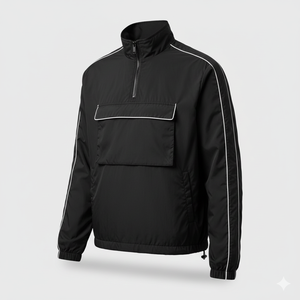 Ensemble de veste coupe-vent 2025 pour hommes avec passepoil, poignets élastiques, veste coupe-vent en nylon de haute qualité pour hommes - Product Image 1