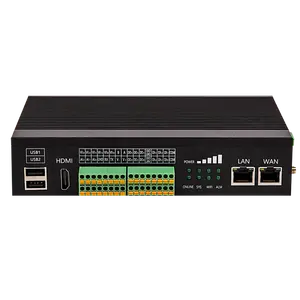 Промышленный LTE-M Edge вычислительный узел Красный контроллер с DI DO ADC RS485 Ethernet