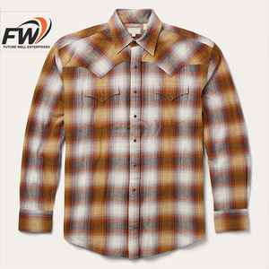 เสื้อเชิ้ตผ้าแฟลนเนลผู้ชาย ยี่ห้อ Easy Wash ทนทาน ระบายอากาศได้ดี สวมใส่สบาย ไม่ยับง่าย เหมาะสำหรับใส่ลำลอง ดีไซน์ใหม่ - Product Image 1