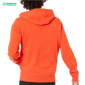 Sweat à capuche unisexe décontracté avec fermeture éclair, 100% coton molletonné/éponge française, respirant, séchage rapide, vêtements de sport - Product Image 3