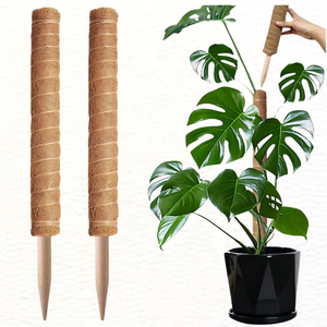 Paquete de 2 postes de musgo flexibles Monstera, accesorios de soporte <span class=keywords><strong>para</strong></span> plantas, estacas de enrejado <span class=keywords><strong>para</strong></span> interiores <span class=keywords><strong>para</strong></span> escaladores en macetas, macetas altas <span class=keywords><strong>para</strong></span> macetas - Product Image 4