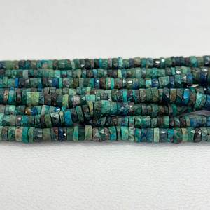 6mm 7mm Natural Chrysocolla Faceted <b>Heishi</b> Tyre Gemstone <b>Beads</b> AAA Quality Polished Stone <b>Beads</b> Jewelry At Best Affordable Price - Product Image 4