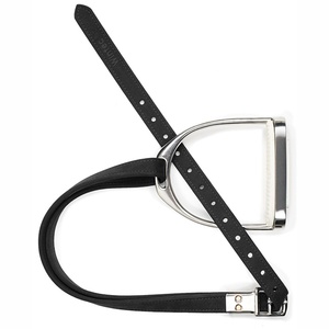 Top Trending OEM Horse Products Marrón Acero inoxidable Número de ajuste Agujero Correa de lazo de cuero Color marrón Estribo de cuero de caballo - Product Image 4