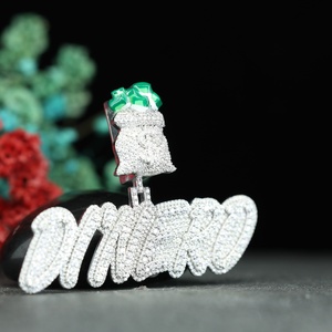 Colgante Personalizado con Nombre en Moissanita VVS, Plata de Ley 925, Estilo Hip Hop, Joyería Fina para Hombre y Mujer por Phoenix Enterprise - Product Image 6