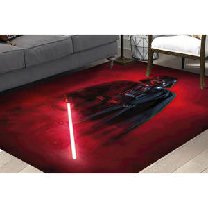 Tapis Darth Vader : Décoration de la grotte de l'homme Star Wars, tapis antidérapant, tapis moelleux à poils longs - Product Image 4