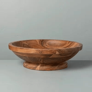 Tazón de madera de acacia tallado a mano al por mayor, perfecto para servir ensalada, fruta, tazón tradicional de madera maciza para servir, a granel desde Vietnam - Product Image 3