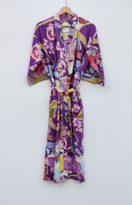 Ropa de mujer Kimono Bata de algodón Bata Ropa de dormir Ropa de playa Regalo de Navidad - Product Image 4