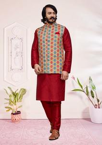 Tenue de mariage Indo Western Silk Sherwani à des prix pakistanais compétitifs - Product Image 5