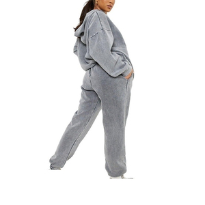 Venta al por mayor bajo precio lavado ácido Sun Faded chándales calidad hecha nueva llegada lavado ácido chándales para hombres mujeres 2026 - Product Image 5