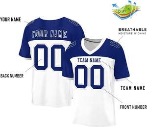 Maillot de football américain en polyester à séchage rapide personnalisé OEM avec rayures sur les manches Logo de l'équipe de grande taille Sublimation du numéro de nom - Product Image 4