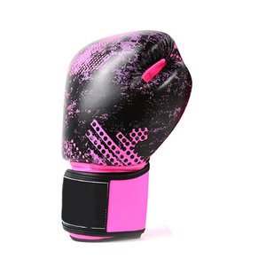 Guantes de boxeo con logotipo personalizado para mujer, guantes de boxeo de piel de vaca de primera calidad, hechos de MMA, guantes de entrenamiento de lucha - Product Image 2