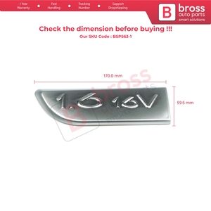 ตราสัญลักษณ์โครเมียม BSP563-1 1.6 16V รุ่น 8200209130 ด้านซ้าย สำหรับรถยนต์ Megane MK2 Scenic MK2 - Product Image 6
