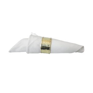 Vente chaude Top Qualité Hôtel Table Décor En Laiton Serviette Anneau Plaqué Or En Relief Conception Serviette Anneau - Product Image 3