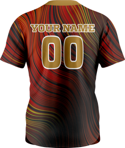 Nouveauté Vêtements de sport Nom personnalisé imprimé Tissu 100% polyester Meilleur prix Uniforme de softball - Product Image 3