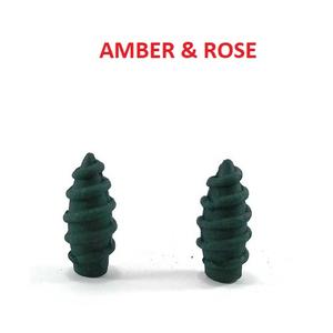 Conos de incienso de reflujo de tornillo ámbar y Rosa Natural, suministro al por mayor de la mejor marca (verde) - Product Image 1