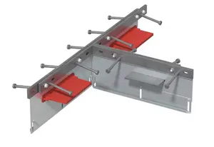 Meishuo - Sistema de luvas de concreto para lajes de concreto, junta de aço galvanizado para proteção de bordas de lajes de concreto