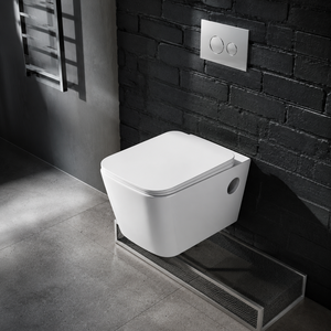 Inodoro de Pared de Cerámica Moderno ALTO ONE PIECE con Sifón en P, Ecológico, Garantía de 5 Años, Doble Descarga por Gravedad, para Apartamentos y Hospitales - Product Image 5