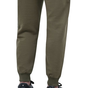 Men's Casual Sweatpants <b>Vintage</b> Wholesale Elastic Waist Comfortable Straight Polyester Cotton <b>Trouser</b> Customizable Olive Texture - Product Image 6