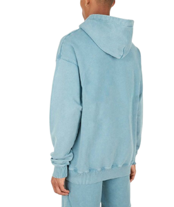 New Fashion Style Streetwear Acid Wash <b>Shorts</b> <b>Set</b> Pullover <b>Hoodie</b> Winter Distressed Patch Washed <b>Shorts</b> <b>Set</b> - Product Image 2