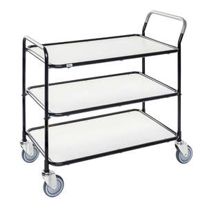 KM30773-S6 <b>White</b> Table <b>Trolley</b> Convenient Office Organizer Table <b>Trolley</b> - Product Image 1