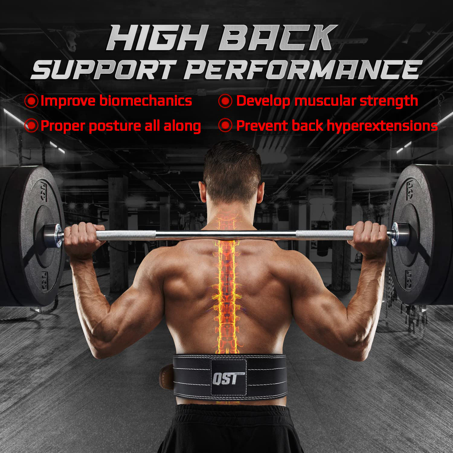 Fitgriff® Cintura Palestra Powerlifting Pelle - Uomo & Donna - Per - Foto 9