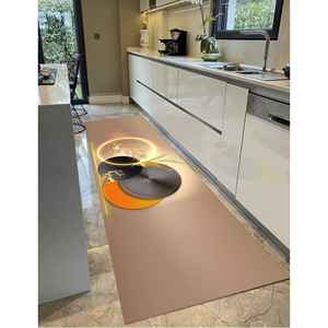 Tapis imprimé cerf abstrait : Décoration artistique moderne pour salle à manger et couloir, tapis fin non tissé - Product Image 4