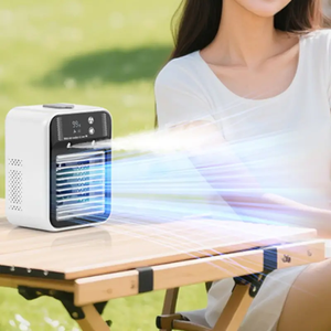 Unisex Portable Air Cooler Fan Digital Display Low Energy Saving Heating/Cooling Only <b>Battery</b> <b>Operated</b> Protable Air Conditioner - Product Image 5