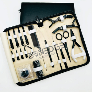 ชุดอุปกรณ์ต่อผมสีดำแบบใหม่ชุดอุปกรณ์สำหรับการผ่าตัดทำจากสเตนเลสเกรดสีดำสีนู้ด - Product Image 6