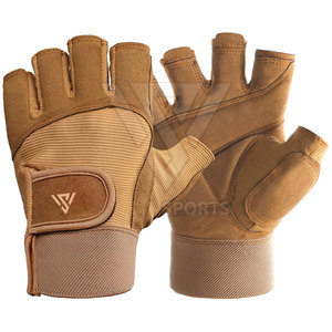 Gants de fitness personnalisés OEM pour hommes et femmes Gants d'exercice d'entraînement sportif en cuir Spandex pour l'haltérophilie - Product Image 2