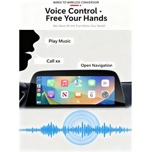 Adattatore Wireless Carplay Rotondo/Retangolare USB-A con Supporto Apple Carplay e Android Auto, Include Adattatori USB-A e USB-C - Product Image 5