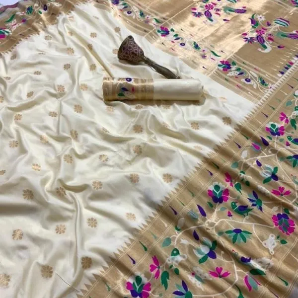 Pure Soft Silk Saree Original Gold Weaving Brocket Design Border Plain Blouse Zari Border Designer saree Wedding Wear