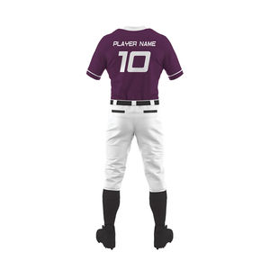 Nueva llegada 2025 uniforme de béisbol de alta calidad transpirable antibacteriano manga corta béisbol Jersey pantalones conjunto servicio OEM - Product Image 3