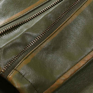 Veste en cuir pour homme de haute qualité, fabriquée au Pakistan, à col fin, imperméable et coupe-vent, personnalisable sur le devant - Product Image 3