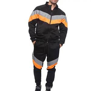 Ensemble de jogging pour homme avec fermeture éclair intégrale, vêtements de sport chauds pour la salle de sport, tenue de sport de grande taille pour homme - Product Image 1