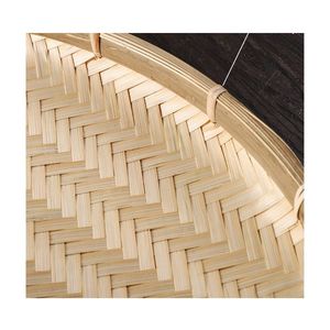 2025 NOUVEL ARRIVÉ PANIER PLAT EN BAMBOU AVEC FORME RONDE VENTE EN GROS PANIER EN BAMBOU QUANTITÉ EN VRAC PRÊT À EXPÉDIER - Product Image 3