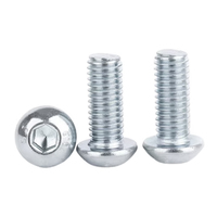 Sekrup Baut Kepala Flens Setengah Bulat Baja Tahan Karat 304 M10 Dengan Washer Inner Hex Socket Allen